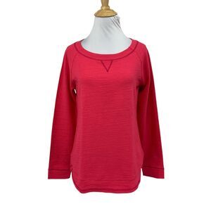 Talbots Shirt Women XS Extra Small Hot Pink UPF 50+ Raglan Sleeve Round Neck